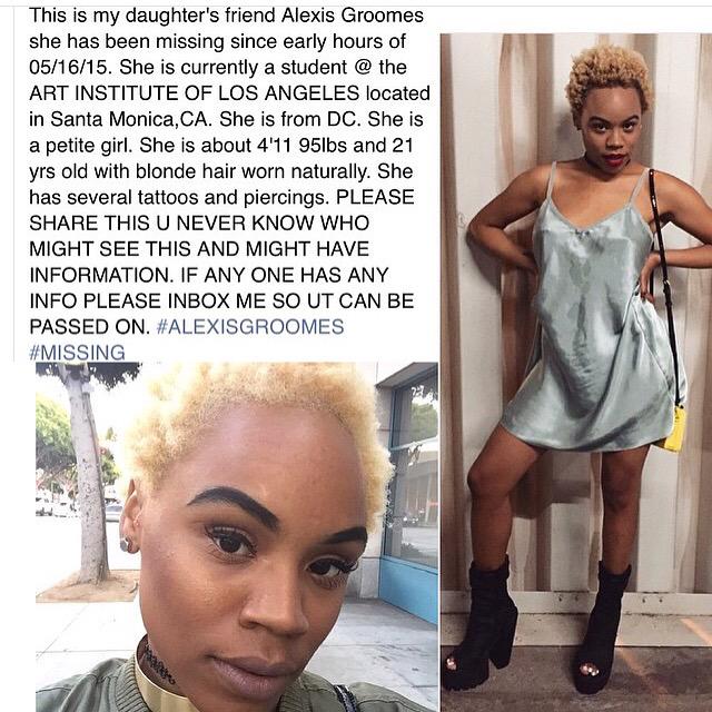 OhhMeyaa's tweet photo. #helpfindalexis #PrayforAlexis 🙏🏽 http://t.co/uLw1gQnuHP