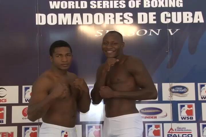 DomadoresCuba's tweet photo. Pesaje oficial en los 91kg. Erislandy Savón vs Julio Castillo de @MexicoGuerreros
#WSBV @WSB_Boxing http://t.co/7mdoWbDKHg