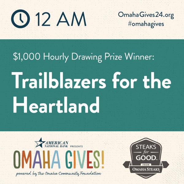 RT <a href="/omahafoundation/">Omaha Community Foundation</a> Our last #OmahaGives! <a href="/SteaksforGood/">Steaks for Good</a> $1,000 Hourly..... spr.ly/6016Cjym