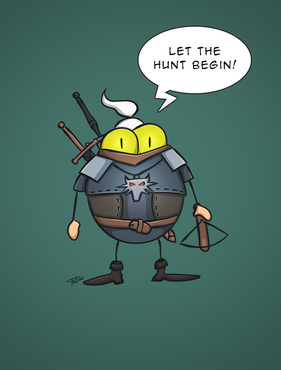 Flosda1's tweet photo. A wild Witcherflo appeared! @witchergame #TheWitcher3 #Gameflo http://t.co/cZEUOzC3Xj