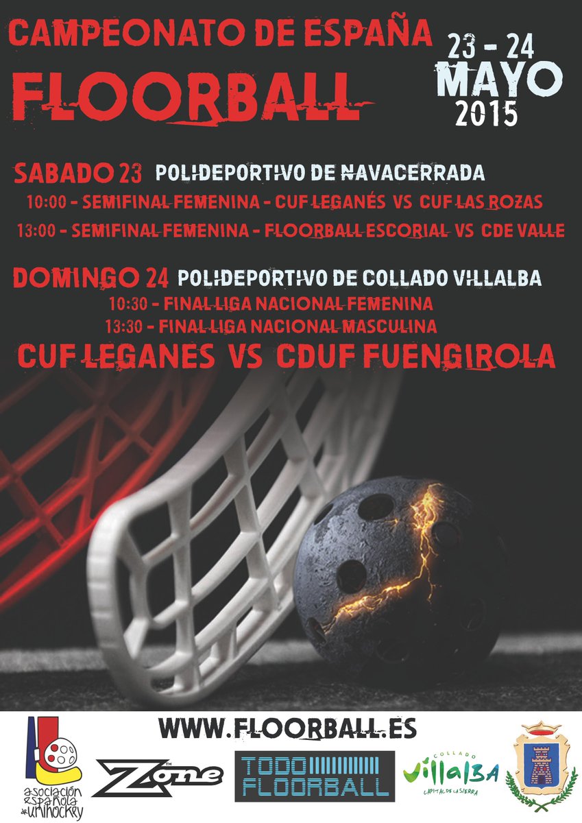 floorball_Lega's tweet photo. Planes para este fin de semana?? si!!! uno muy bueno e importante. Esperamos veros por allí!! http://t.co/kjWknyjP5p