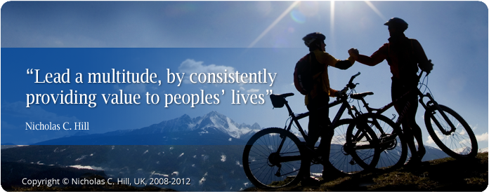 managerialmag's tweet photo. Lead a multitude, by consistently providing value to peoples’ lives @nicholashill #leadership #management #HR http://t.co/4jsqUtijVX