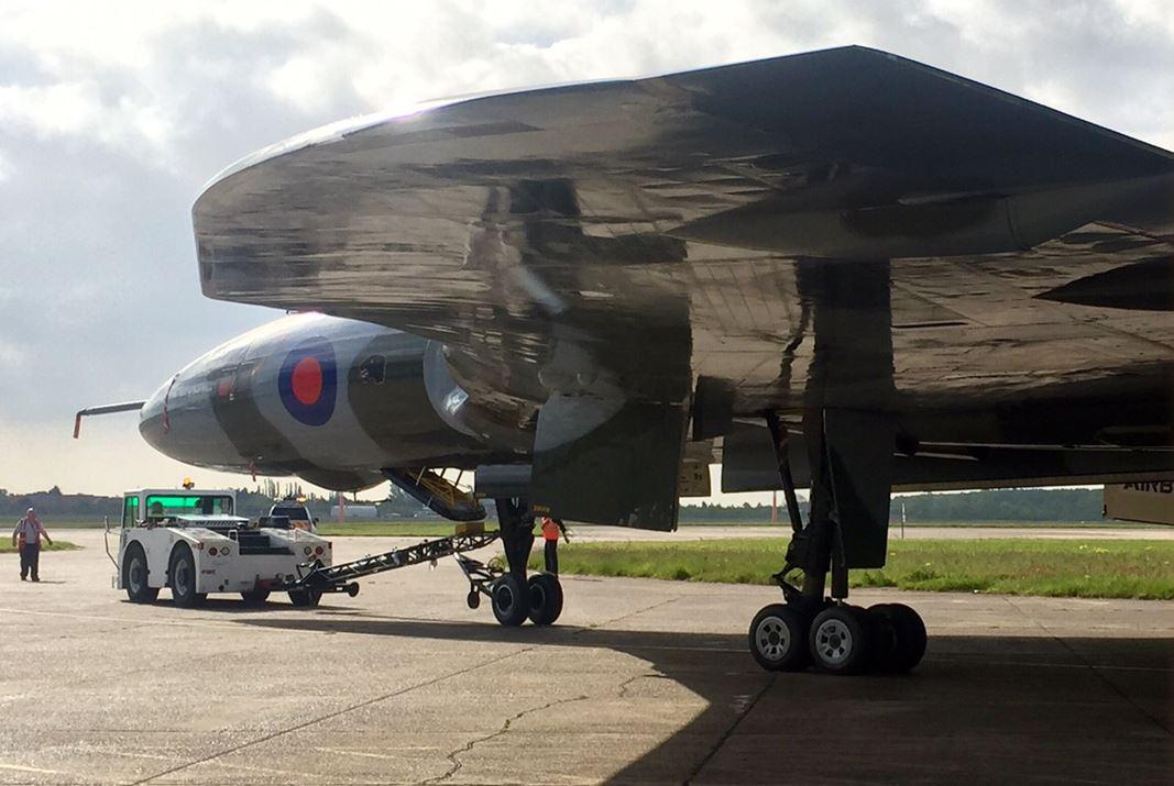 Bright sunshine greets XH558. If all systems good, first flight of 2015 might be later today. RT / follow.