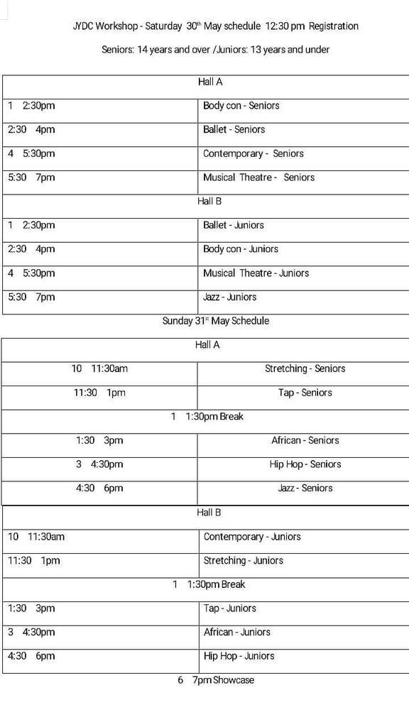 JoziDance's tweet photo. Check out our awesome line up. http://t.co/evIudHcnqq
