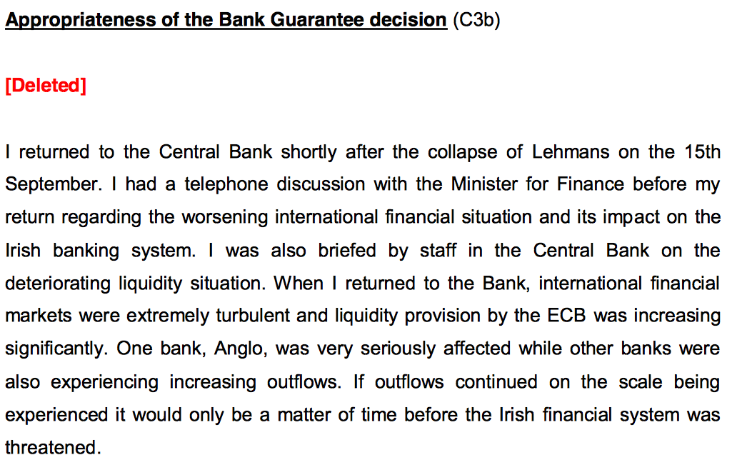 TJ_Politics's tweet photo. Parts of John Hurley’s opening statement to the #bankinginquiry have been deleted http://t.co/x5fZQguDST