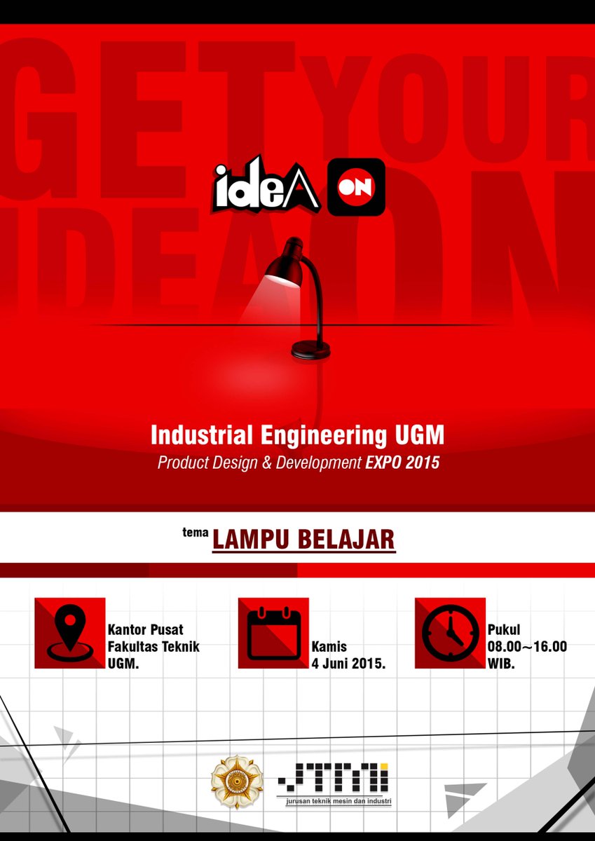 pratamahansel's tweet photo. Witness every new possibilities that we, industrial engineers can do with a " study lamp"  on IDEA-ON! #GYIO @IEGMU13 http://t.co/L2fe6ZR06J
