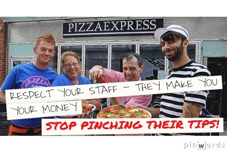 UniteHospo's tweet image. We've got a clear message for you today @PizzaExpress and public opinion is on our side. Stop Pinching Tips #NWD