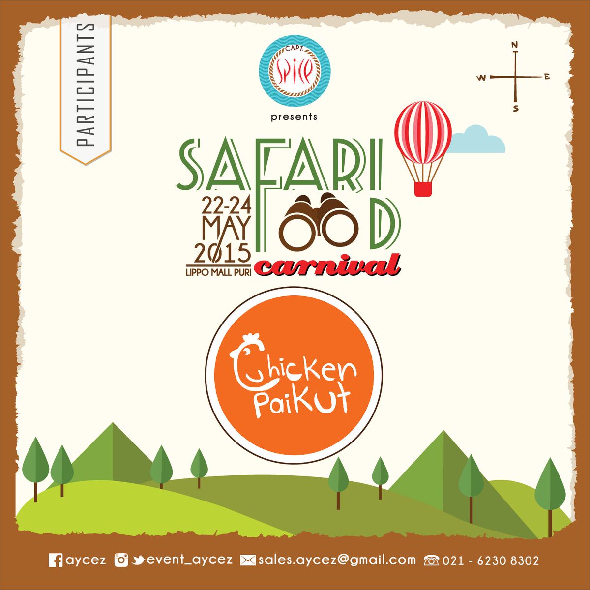 events_aycez's tweet photo. Found CHICKEN PAIKUT at C7 in SAFARI FOOD CARNIVAL @LippoMallPuri 22nd-24th of May 2015, see you soon! http://t.co/Ds0zH2e60w