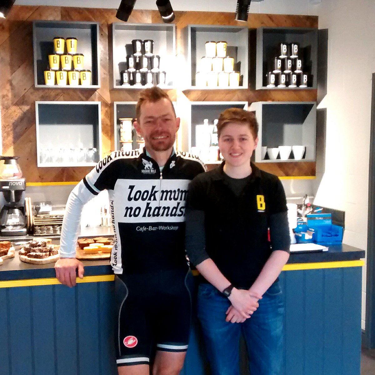 Yesterday @chrisatcoffice from <a href="/CoffeeStopsUK/">Coffee Stops</a> visited to refuel and try our <a href="/hotnumbers/">Hot Numbers Coffee Roasters</a> coffee! <a href="/1ookmumnohands/">Look mum no hands!</a>