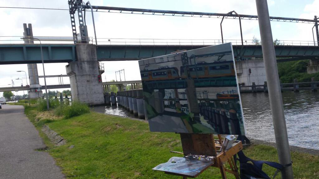 kapelgouda's tweet photo. @spoorbruggengouda, nu ook te zien in de Jeruzalemkapel http://t.co/JBGJq1TEln