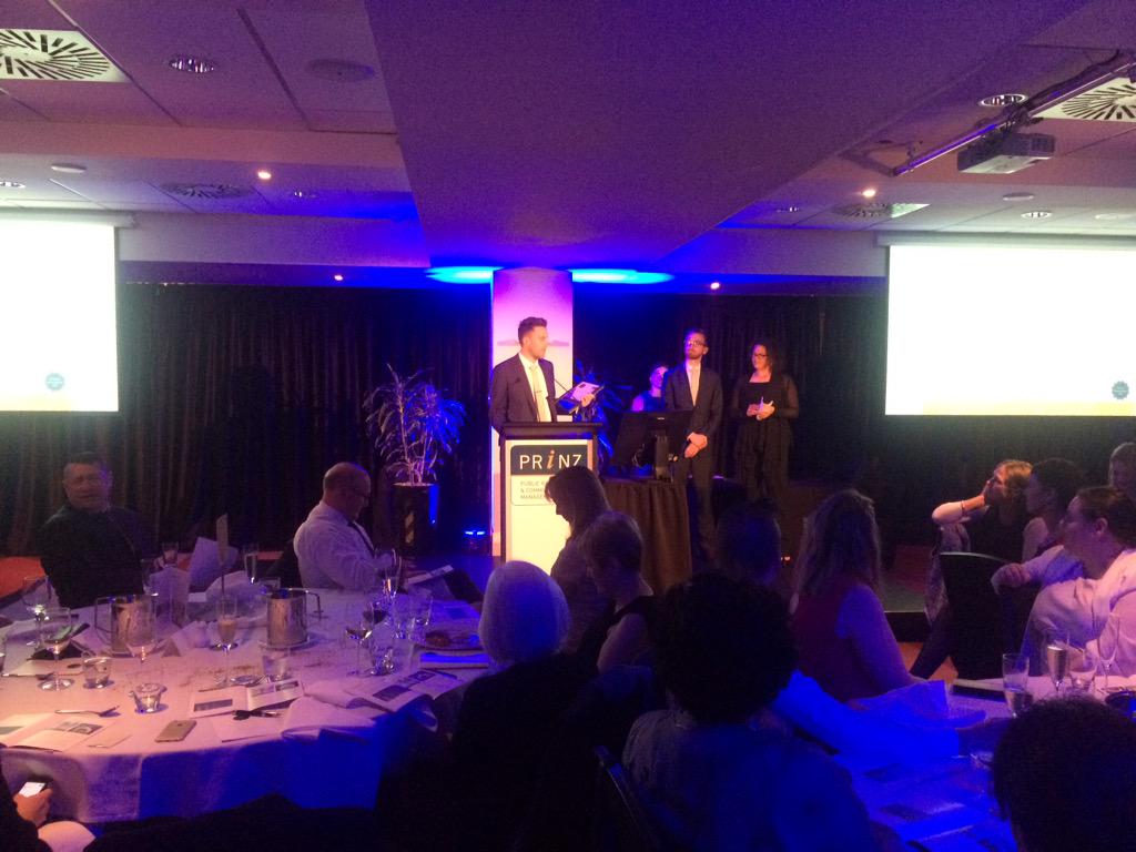 BethanyPawson's tweet photo. @BethanyPawson: @bradpogson! You champ! #PRINZ Sally Logan-Milne Young Practitioner of the Year!! http://t.co/7Giu5OgQrm