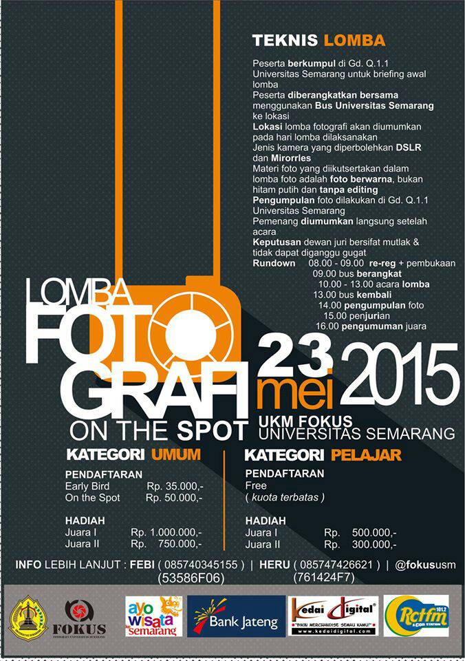 Yuk tinggal 2 hari lagi, yang berminat ikutan langsung cus hubungin contact personnya yes