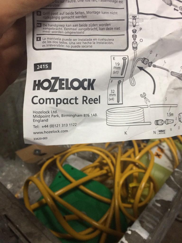 Midco01's tweet image. New and in the wastecontainer #hozelock