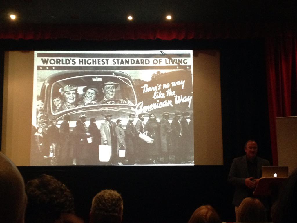 DocPhotUSW's tweet photo. At the launch of @_Diffusion @chaptertweets starting with Margaret Bourke-White it's all about the USA! http://t.co/w2asr7Y5nj