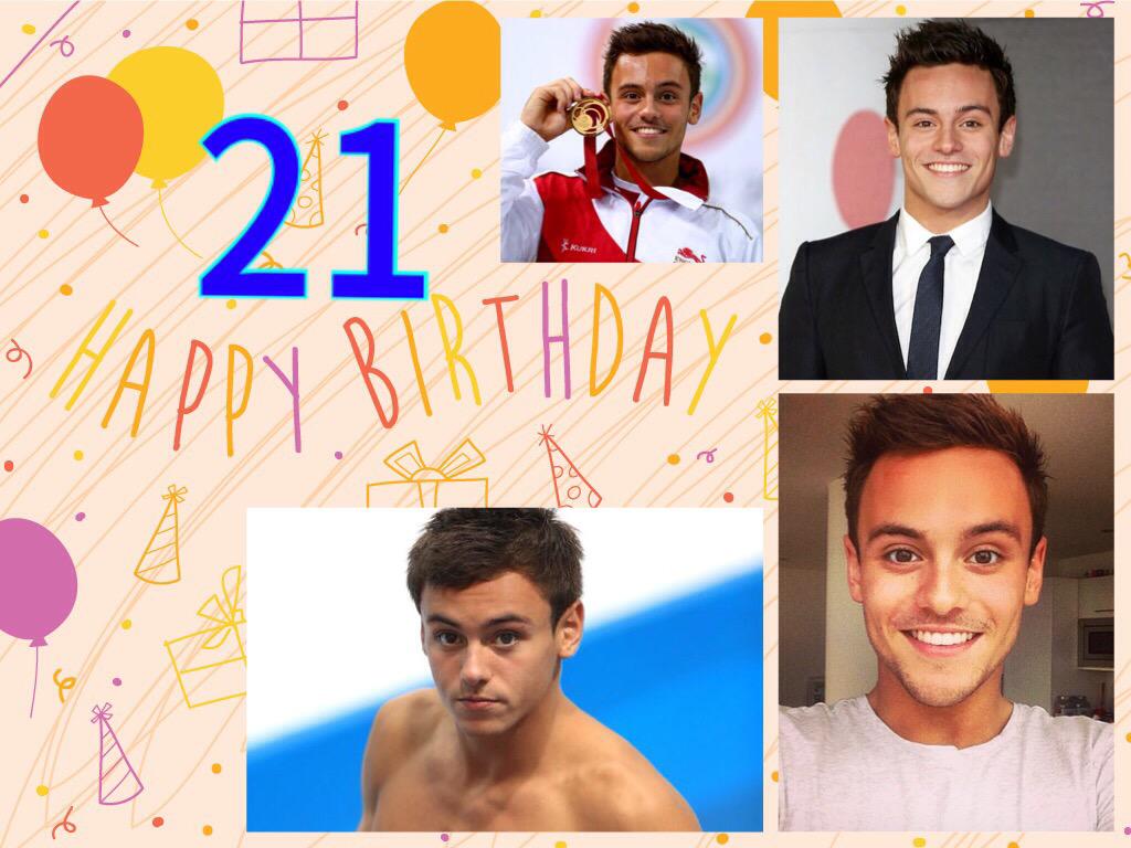 Happy 21st birthday Tom Daley 