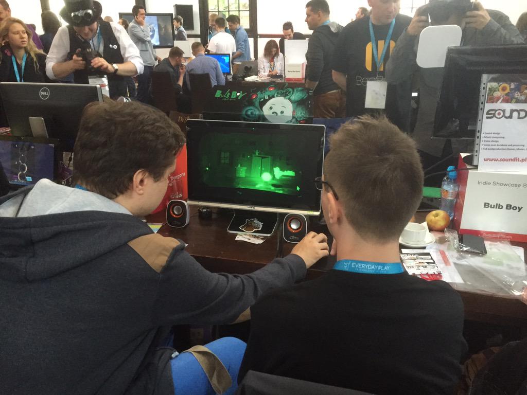 OkamiTweets's tweet photo. At @Digital_Dragons - @BulbBoyGame presents new demo :) http://t.co/F3qIiEStGw