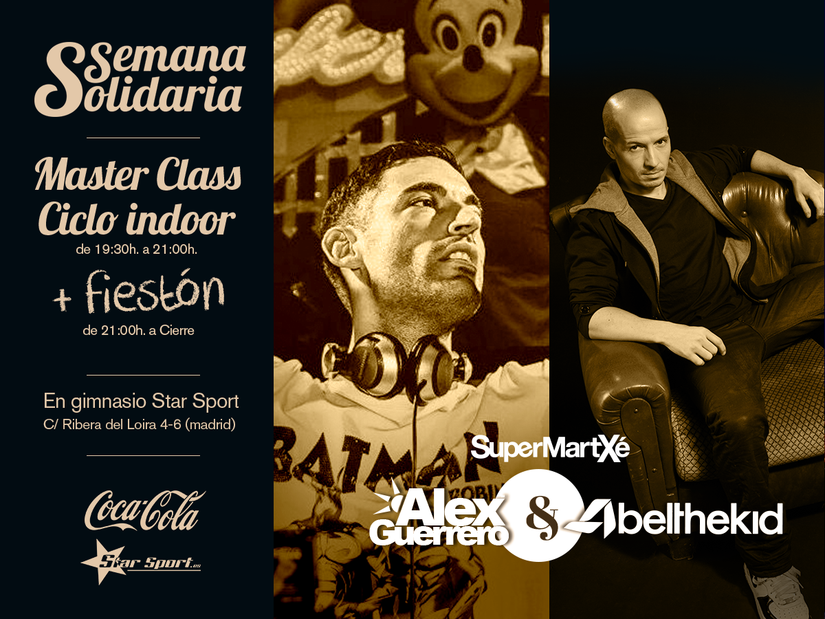 starsportclub's tweet photo. Hoy | 19:30h | #CicloIndoor | #SemanaSolidaria | @abelthekid + @djalexguerrero | #NingúnPequeSinDesayuno | ¿Vendrás? http://t.co/L2jvrX5U03