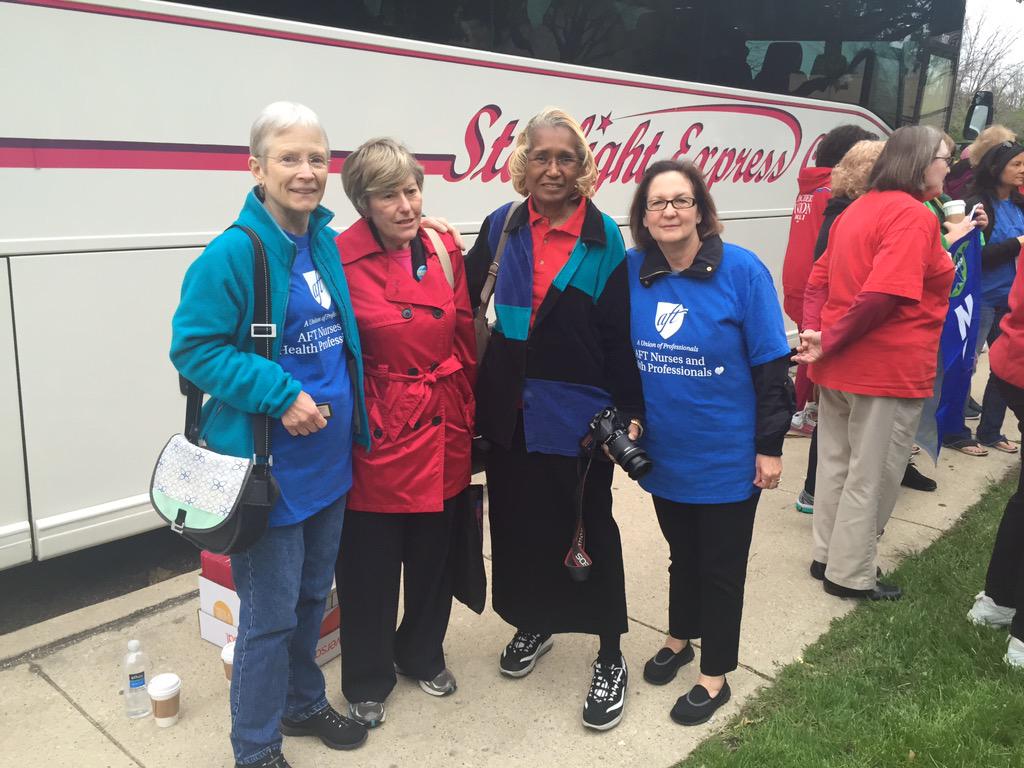 CTULocal1's tweet image. MT @mcropper1: .@CTU279 school nurses support CTU nurses, teachers going ot Springfield to lobby.@OFTadvocate #AFTNHP