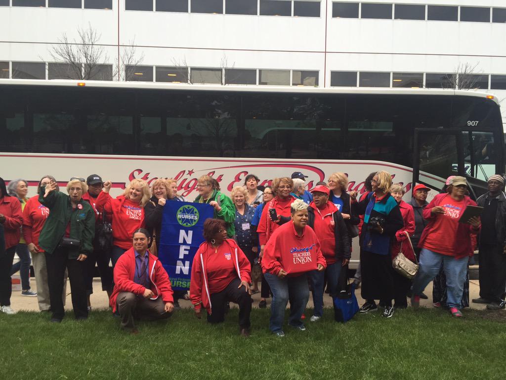 mcropper1's tweet image. Nurses &amp;amp; healthcare providers from #AFTNHP conf rally support for @CTULocal1 on their lobby day. @MorgyWV @AFTunion