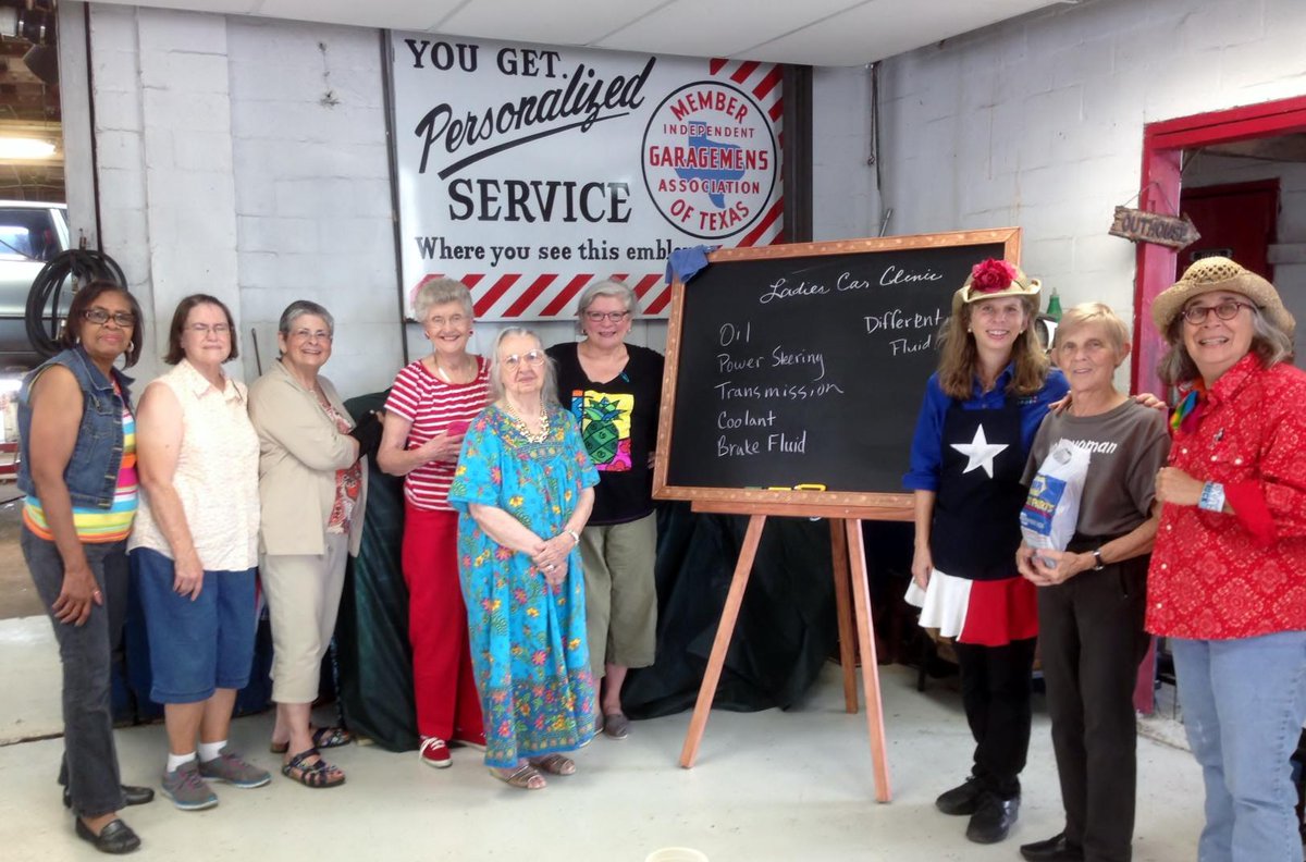 1946_Auto_Shop's tweet photo. We had a great time yesterday at the #Ladies Car Care Clinic. Thank you to everyone that made it out! #Houston #htx http://t.co/GaLnYYb5kD