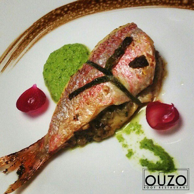 OuzoRoof's tweet photo. İç dolgulu barbunumuz… #ouzoroof #wyndhamgrandkalamis #istanbul #seafood #artofculinary http://t.co/m3PmwKgXzT