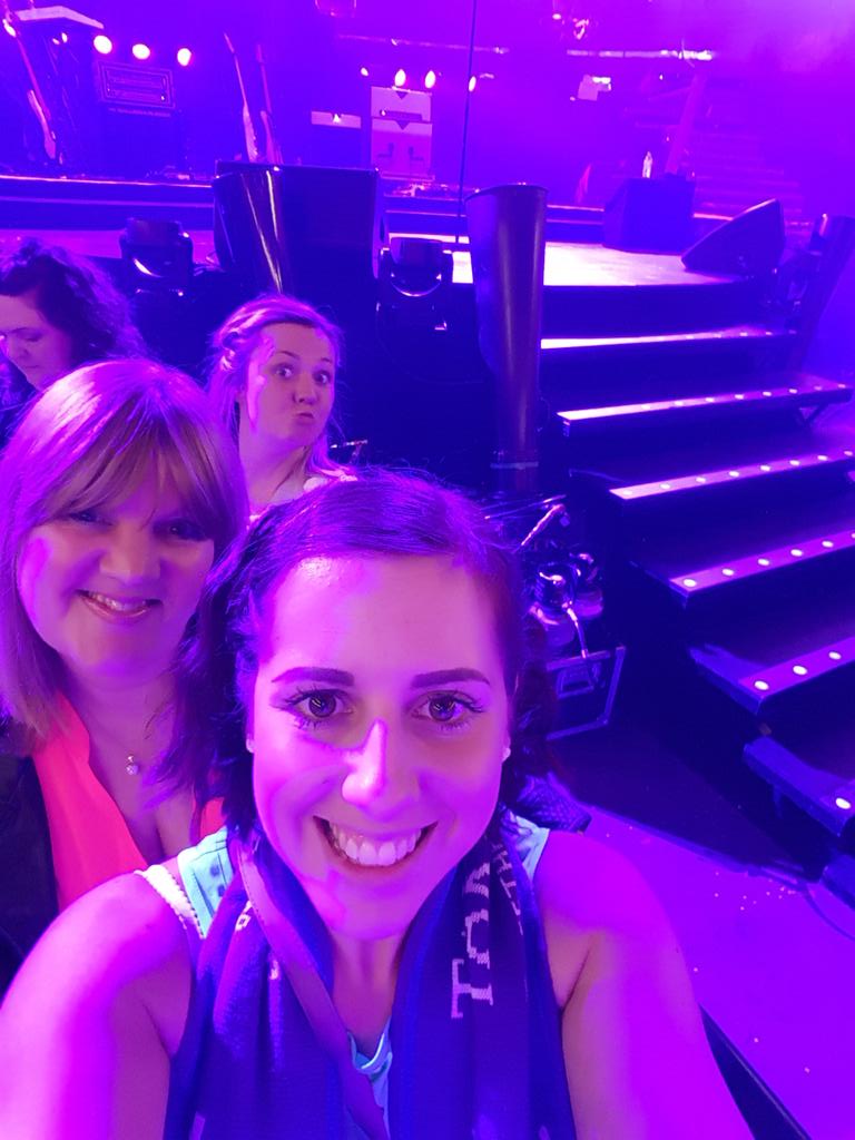 Normsi2's tweet photo. Happy Now! We made it! #Barrier #LeftPit #TakeThatLiveManchester
@GaryBarlow @HowardDonald @OfficialMarkO 💖💜💙 http://t.co/57IOGB5M38