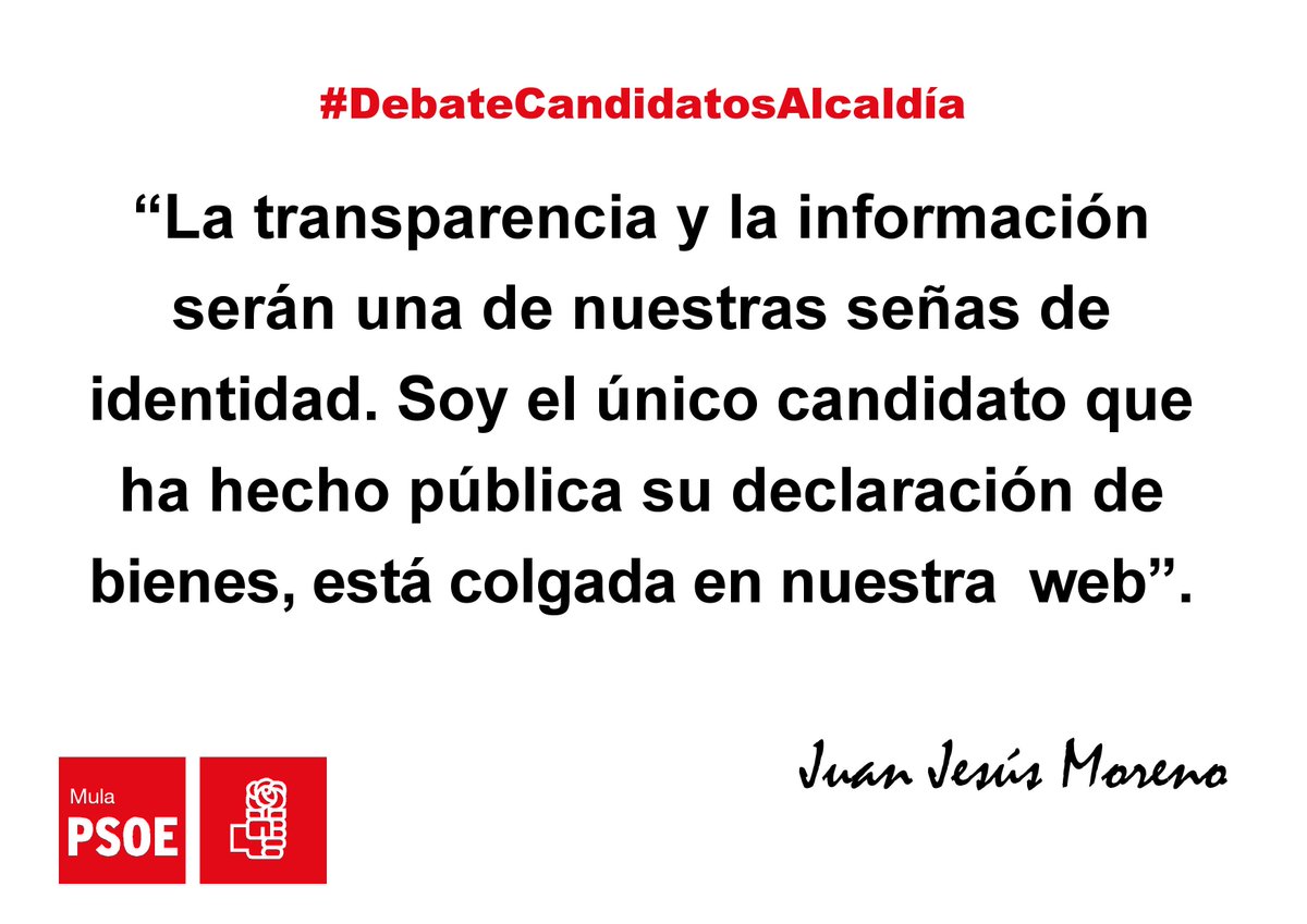 #DebateCandidatosAlcaldía Mula #YoVotoJuanje