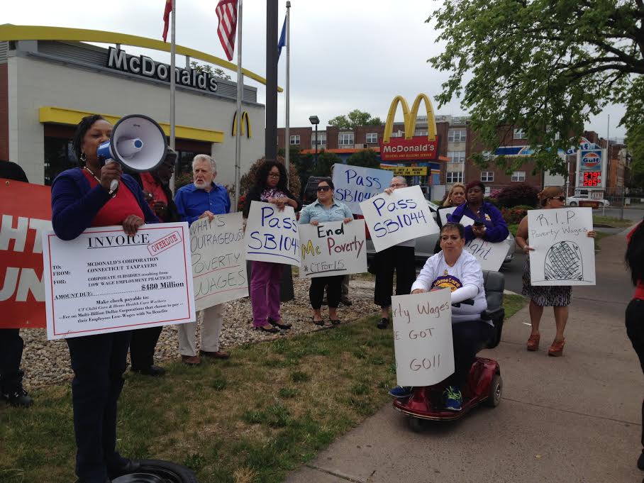 TODAY: #childcare providers, fastfood workers, clergy & more rally in support of SB1044 in Conn. #FightFor15 #CTleg