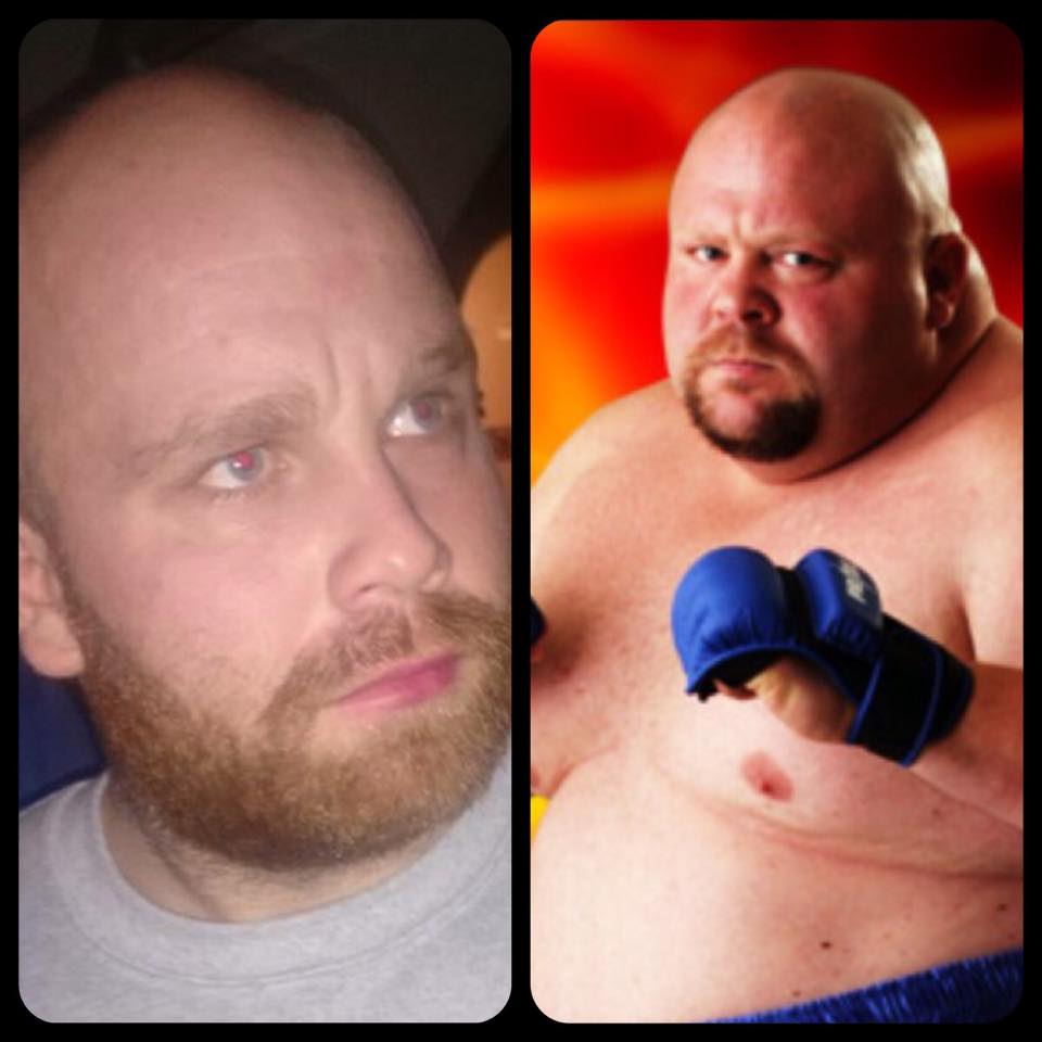 NwruB's tweet photo. Just in! Rumour has it @ClwbRygbiAberge waterboy @neilsonhughes has an uncanny resemblance to Butterbean! #Lookalike http://t.co/N0U5I0OVeP