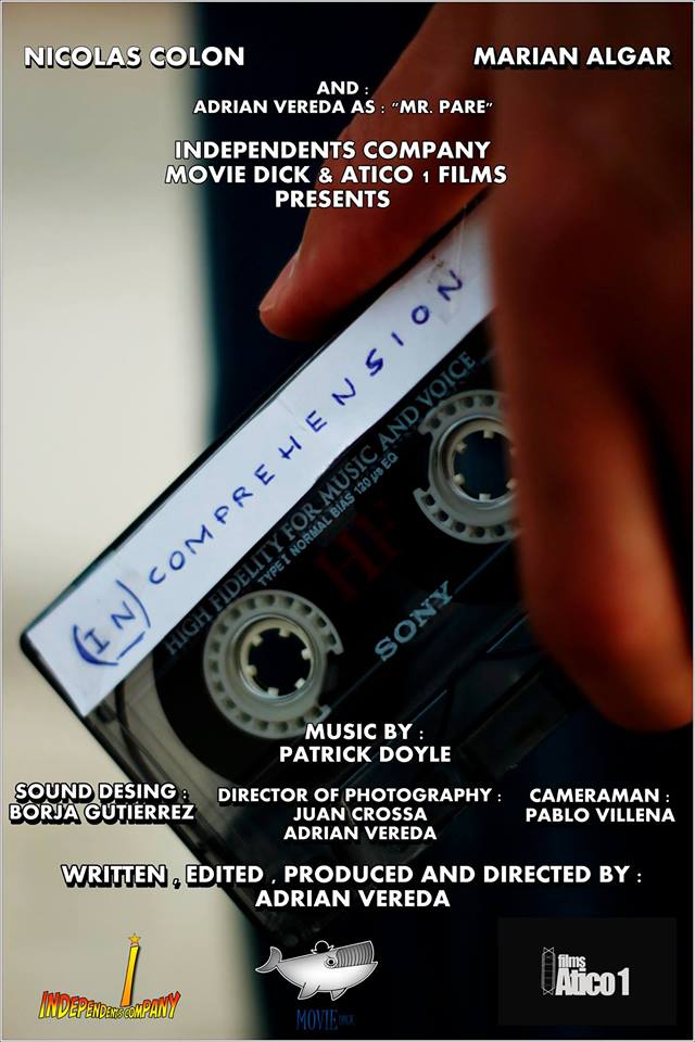Atico1Films's tweet photo. ¡Un placer trabajar junto a los grandes de @Movie_Dick en el cortometraje de @adrianvereda "(In) Comprehension" ! http://t.co/NvvAFYtb7K