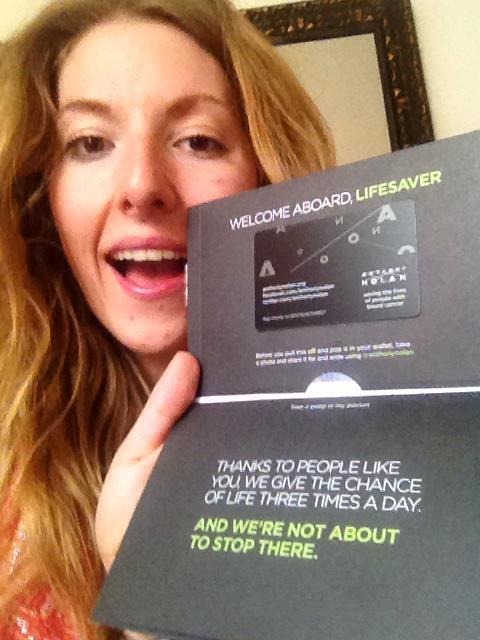 VickyCulliton's tweet photo. My registration card for @anthonynolan came today. Now to wait until someone needs my precious stem cells. http://t.co/D6VuXRkYNF