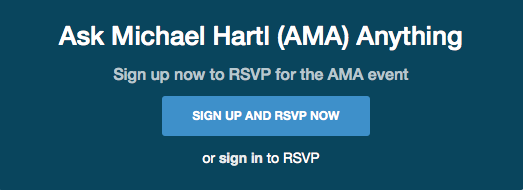 CodementorIO's tweet image. Today! Michael Harlt, @mhartl, author of #RubyonRailsTutorial, does a @CodementorIO #AMA RSVP buff.ly/1FghbVn