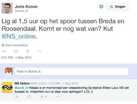 stolliebollie's tweet image. Prima reactie.