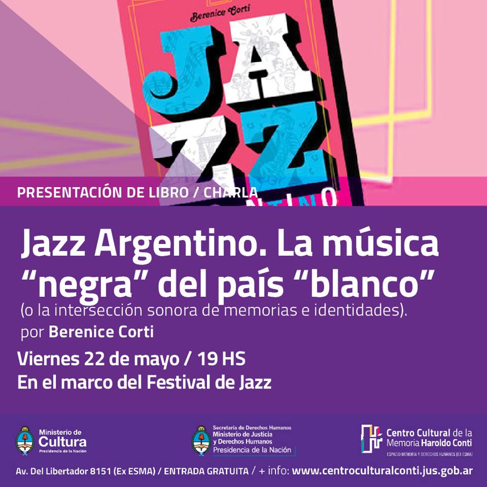 Del_Conti's tweet photo. Presentamos el libro Jazz Argentino de Berenice Corti editado por @gourmet_musical a las 19hs.
Los esperamos. http://t.co/UIsExb3i6a