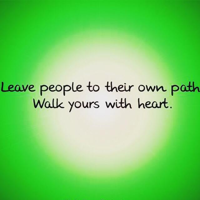 ElitePilatesP's tweet photo. Leave people to walk their own path. Walk yours with 💚 #elitepilatesplus http://t.co/zpqkC92AaU