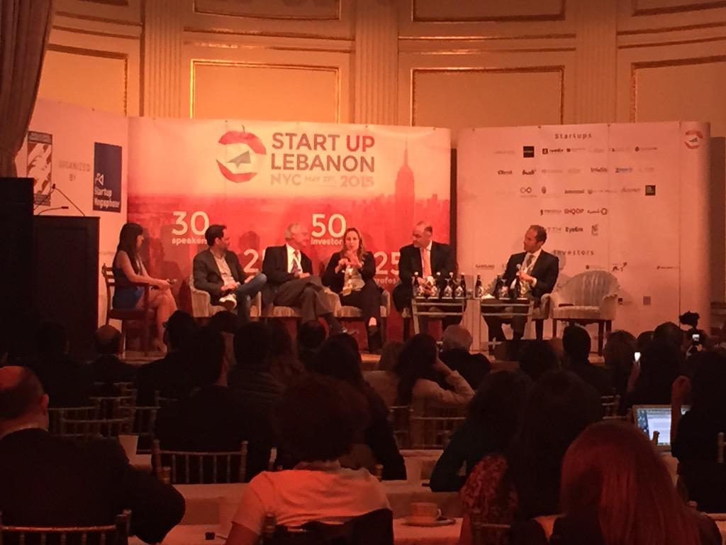 Jealous of the high five @jeanettec007 got on stage for her great comments on supporting Lebanon's startup ecosystem