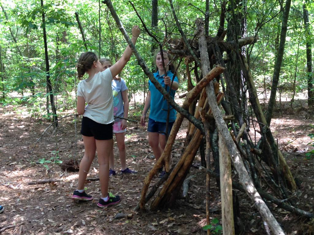 Team work to make wilderness structures! #davis4