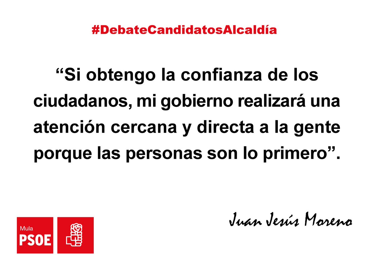 #DebateCandidatosAlcaldía Mula #YoVotoJuanje