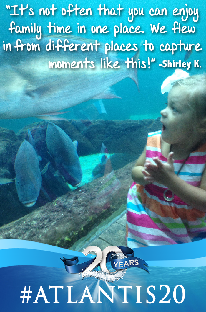 atlantisbahamas's tweet photo. We’ve been putting smiles on faces for 20 years! Do you have a favorite Atlantis photo to share? #Atlantis20 http://t.co/Y07vuhMnhV