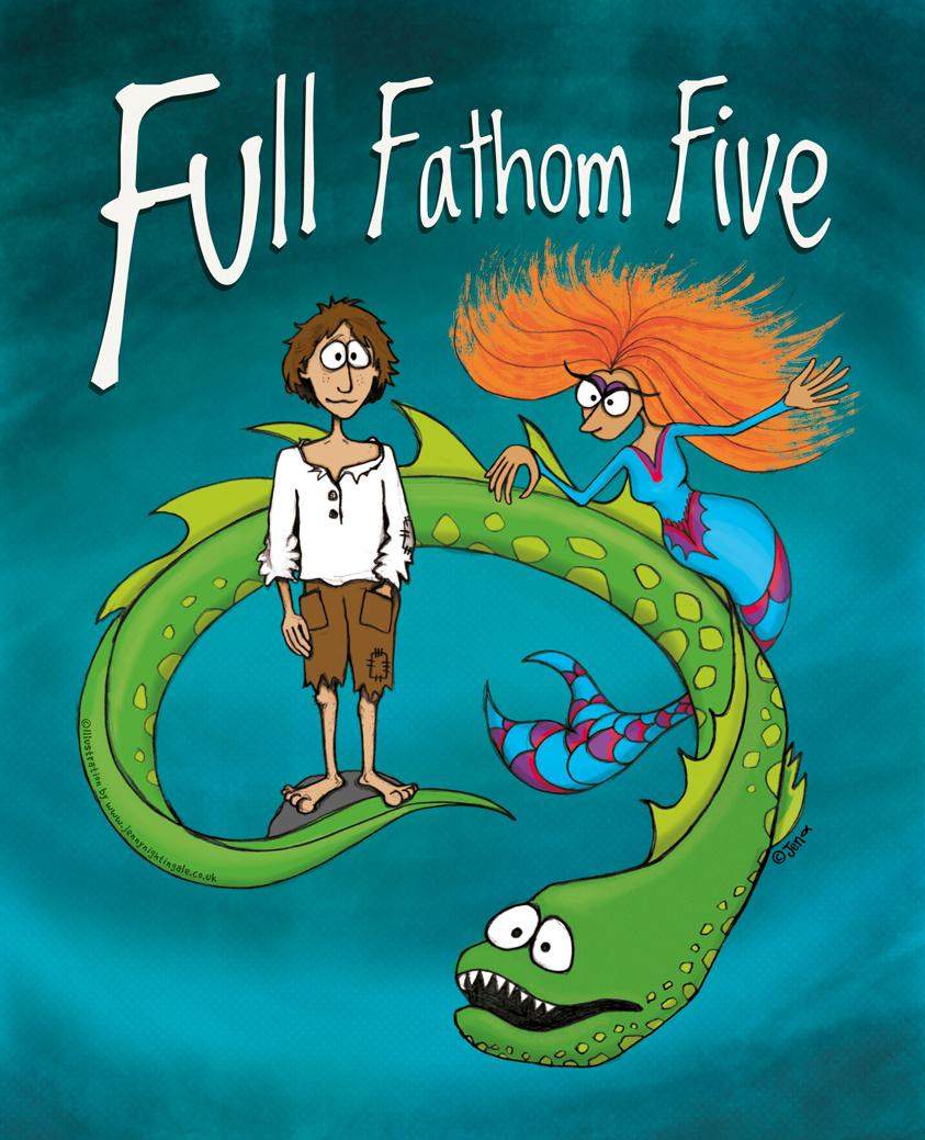 illustratorjen's tweet photo. Yippee, at last I'm posting the full colour 'Full Fathom Five' final - it's been a very busy couple of months! http://t.co/QHy8rZ1e5d