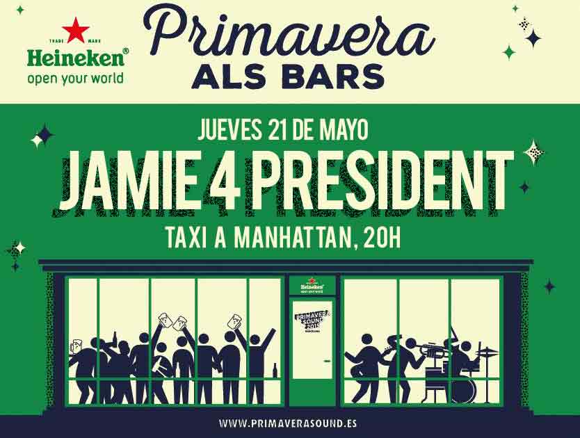 LaFurgoRuah's tweet image. Concierto de #Jamie4President en @taxiamanhattan a las 20:00 presentando #Dolphins conciertos @Primavera_Sound