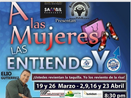 ommproduccion's tweet photo. Jueves a las 8:30pm en @teatrosambil @ElioGutierrez presenta  "A las mujeres las entiendo yo" http://t.co/Qto5p0W8o9 http://t.co/KQb7yzwvFY