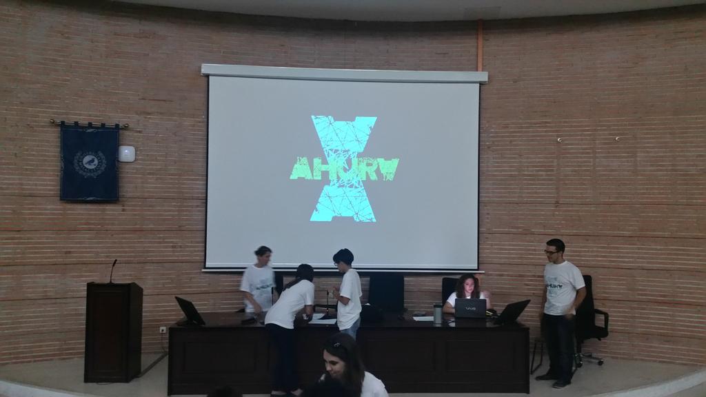 ahuralaserie's tweet photo. En una hora comenzara la presentación de #AHURAlaserie #MundoAhura En la facultad de Ciencias de la Comunicación. http://t.co/ITJMVFH4x9