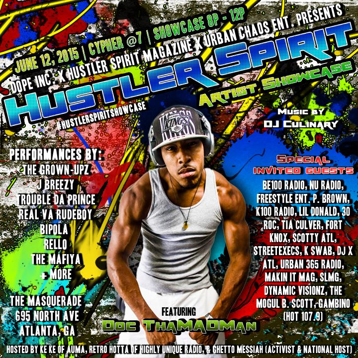 hsatlshowcase's tweet photo. @_ThaMAD1 aka #MicChamp will be #performing LIVE 4 Hustler Spirit Showcase 6/12/15 @masquerade_atl http://t.co/1M0HDuBGBA