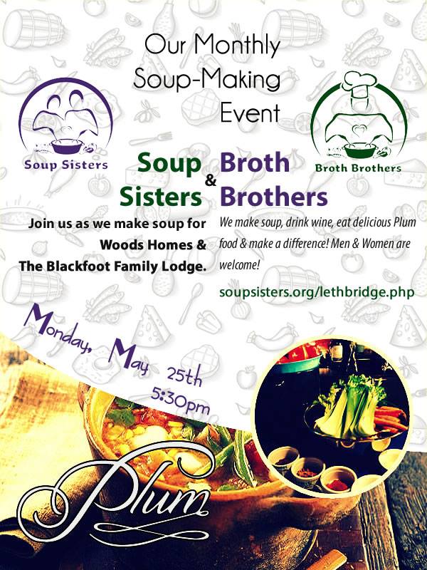 uncorkplum's tweet image. Help us help @WoodsHomes @BFLSociety Join @Soup_Sisters this Monday @DowntownLeth regonline.ca/builder/site/D…