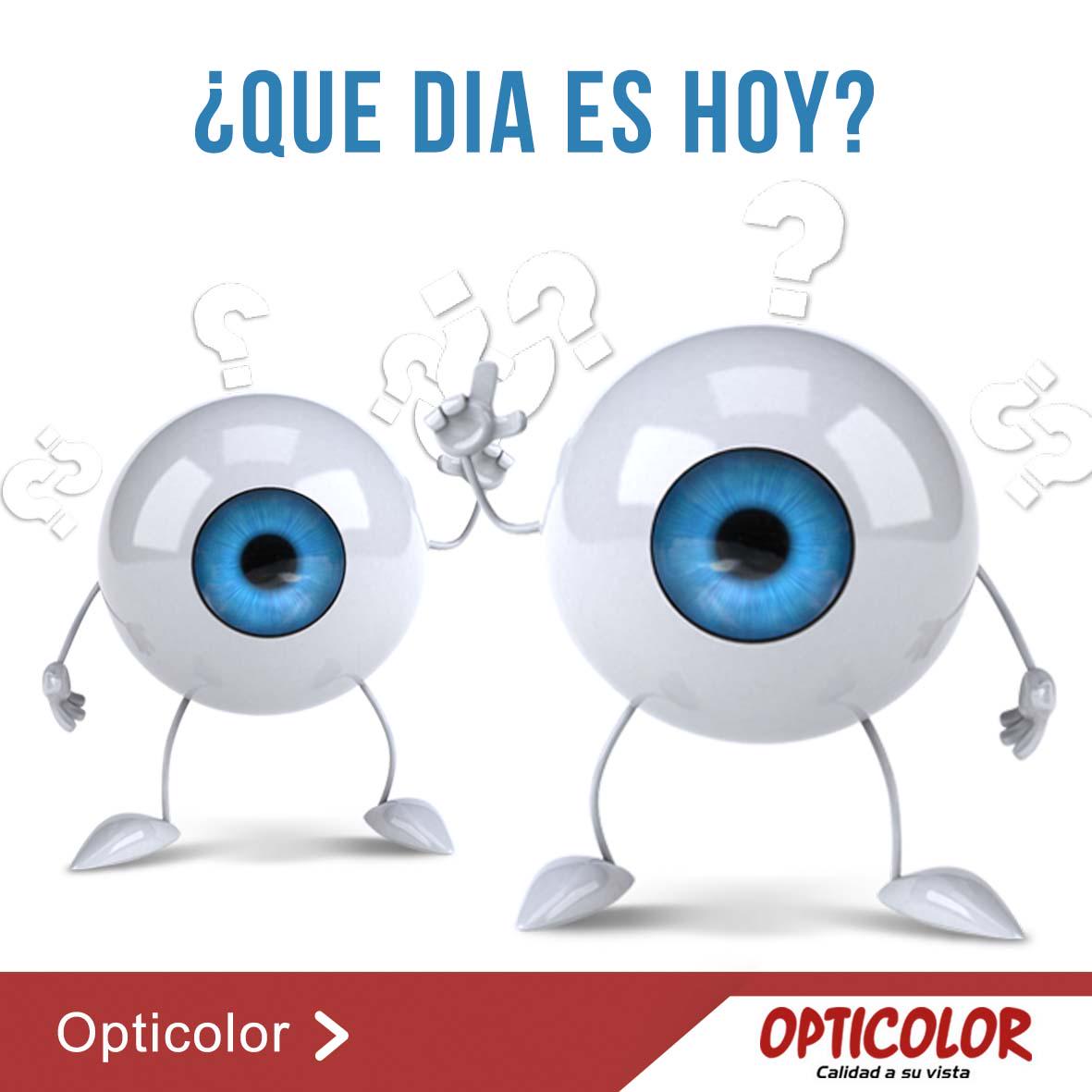 Opticolor's tweet image. ¿Sabes que dia es hoy? una pista: Hoy es el día de el profesional dedicado a la salud de nuestros ojos. ¿Adivinaste?