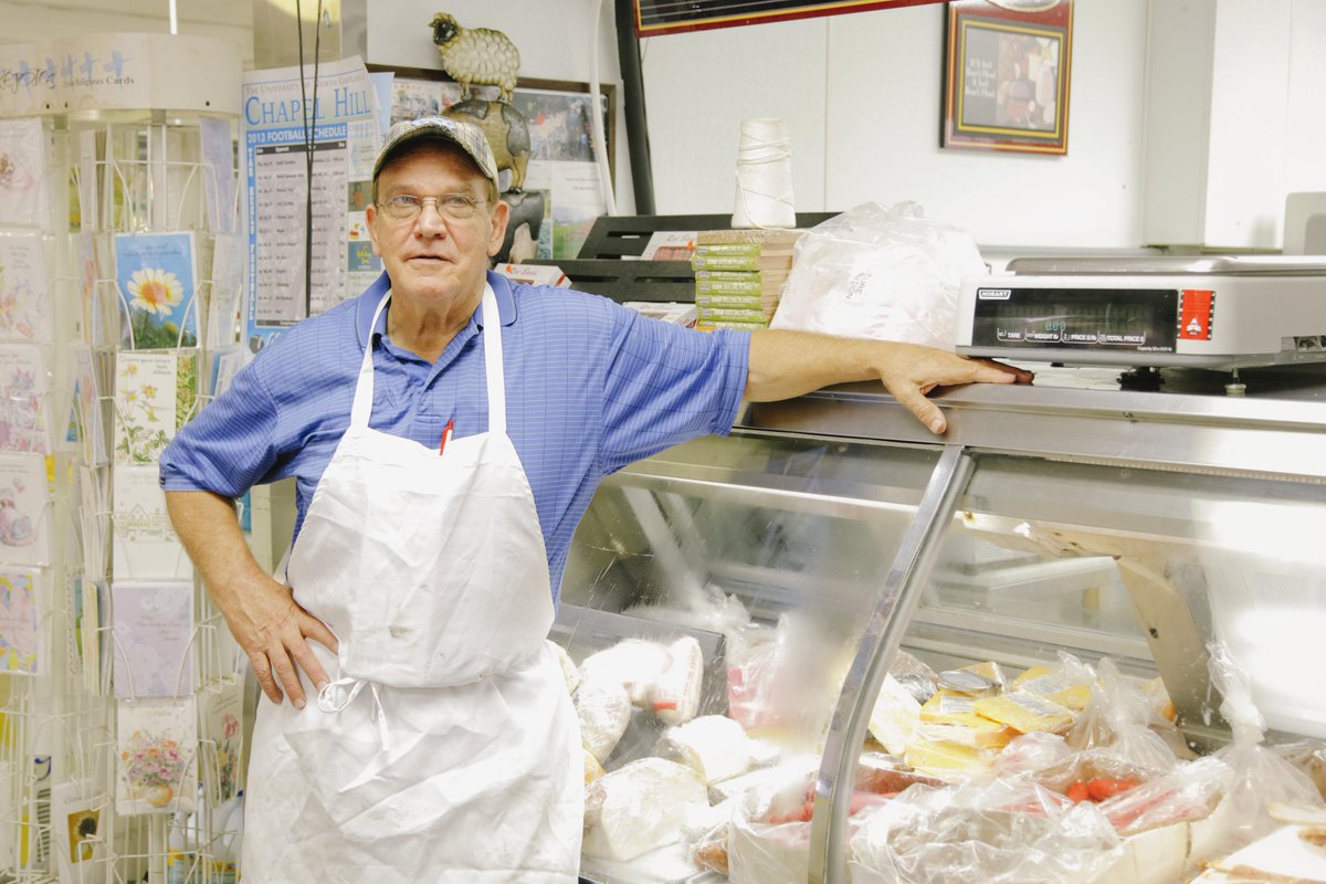 embodiedWUNC's tweet photo. #CliffsMeatMarket has evolved alongside the community. Today we'll go behind the butcher's counter.@VittlesFilms http://t.co/1lTqh9eRt8