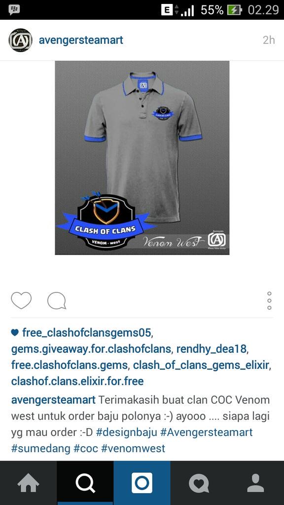 AvengersDesign's tweet image. Selamat mlm! Terimakasih atas kepercayaan kalian design baju buat yg suka COC lgi tahap gan! Wait yaah #sumedang #COC