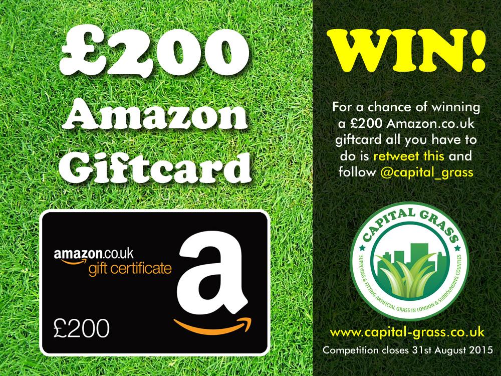 capital_grass's tweet photo. To enter our great new #competition to win a £200 #Amazon gift card, simply follow us and RT!! http://t.co/v5xIopnllE