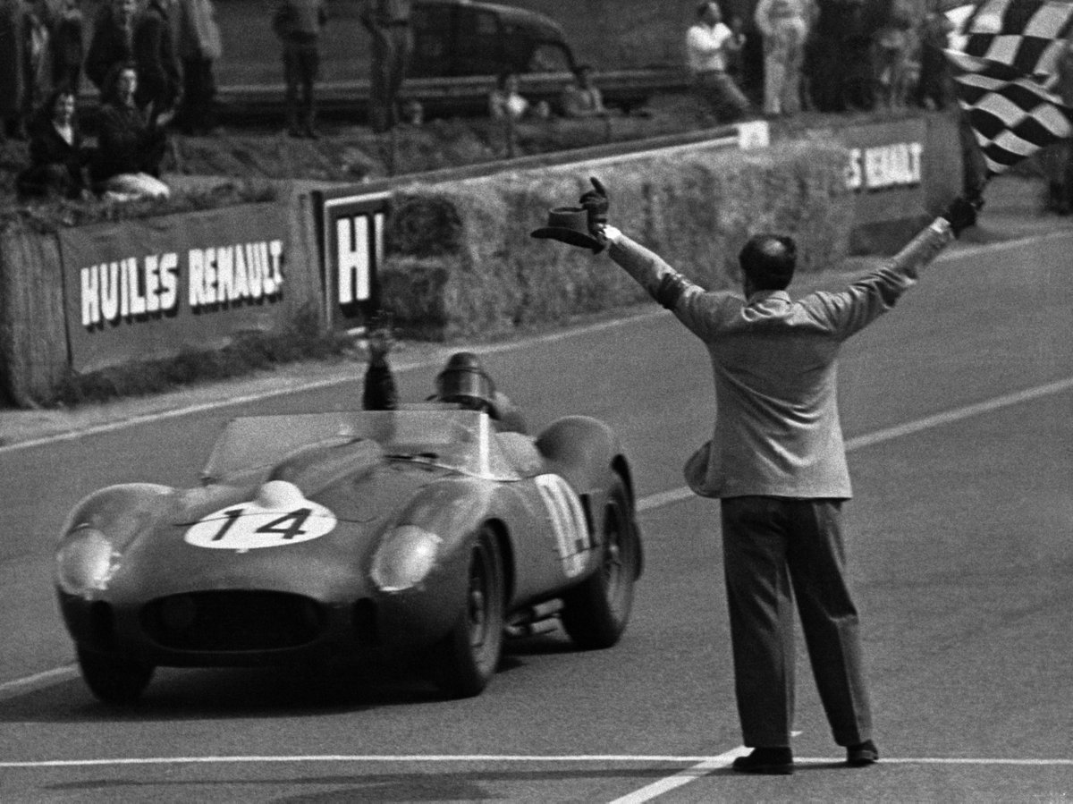FerrariRaces's tweet photo. .@FIAWEC In 1958 @ScuderiaFerrari's Olivier Gendebien and Phil Hill won @Ferrari's 4th @24hoursoflemans on a #250TR http://t.co/jUmlDdFbP2